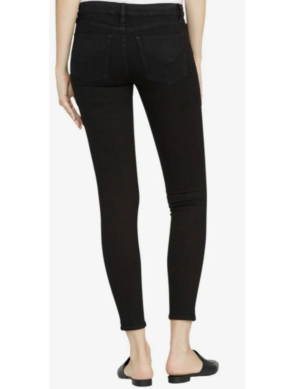 Hudson Women's Black Krista Low Rise Skinny Ankle Jeans - Picture 3 of 6